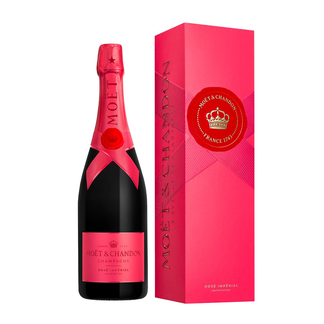 Moët & Chandon Rosé Impérial Champagne - Limited Edition Pink Gift Box, 75cl