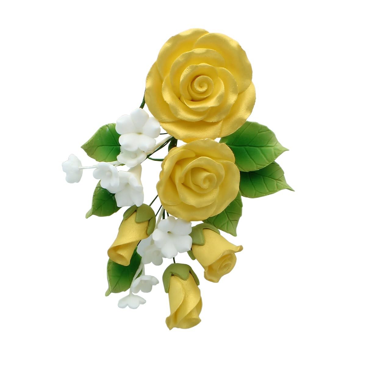 Culpitt Ivory Rose Flower Spray Cake Topper - 145mm