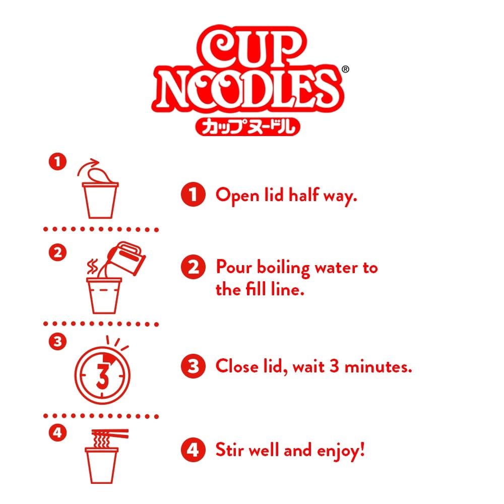 NISSIN Cup Noodles 5 Spices Beef Flavoured Instant Noodles - 8 Pack, 73 g Each Pot 5