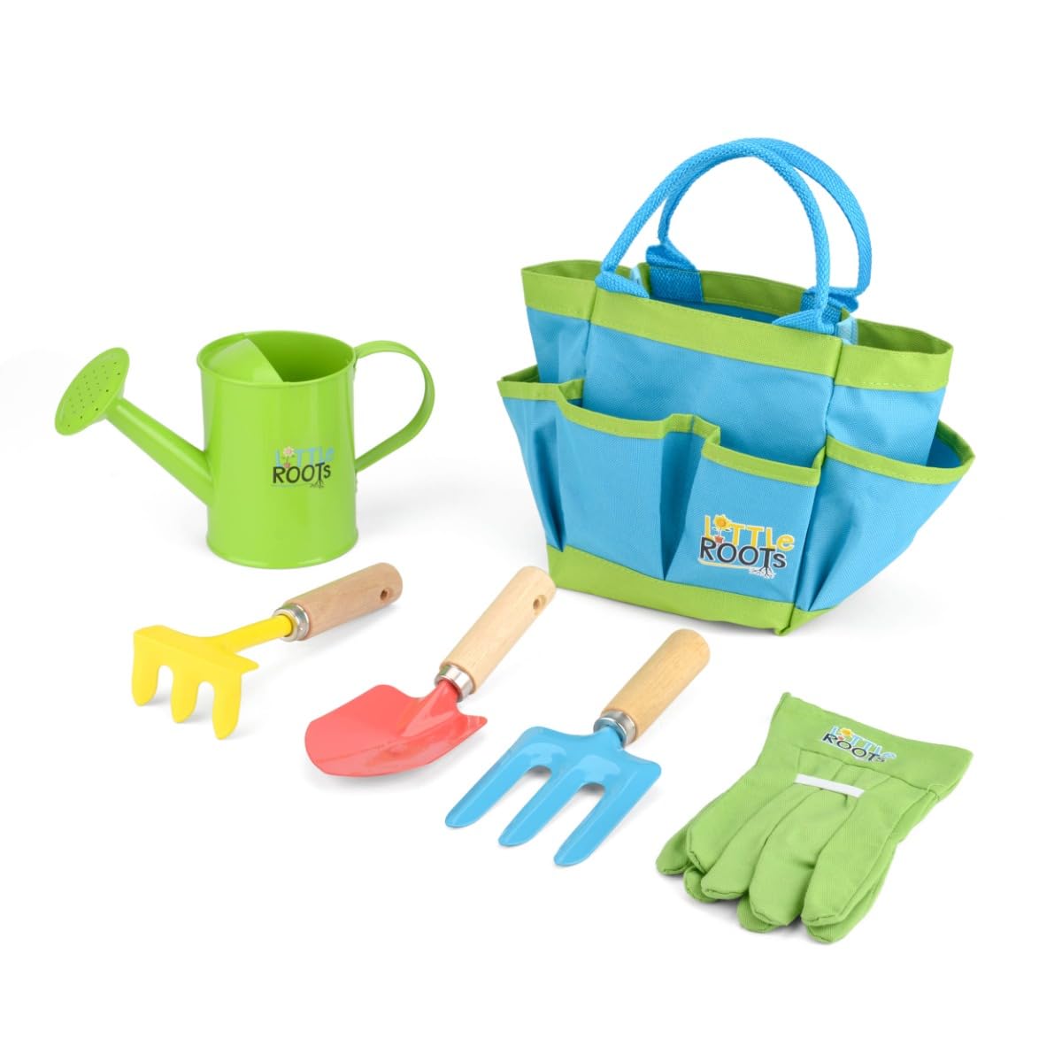 Toyrific Little Roots BGG1653 Kids Gardening Tool Kit Bag | Ages 3+ | Multicolor Plastic