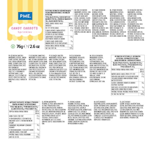 PME Easter Sprinkles - Candy Carrots (60g) 8