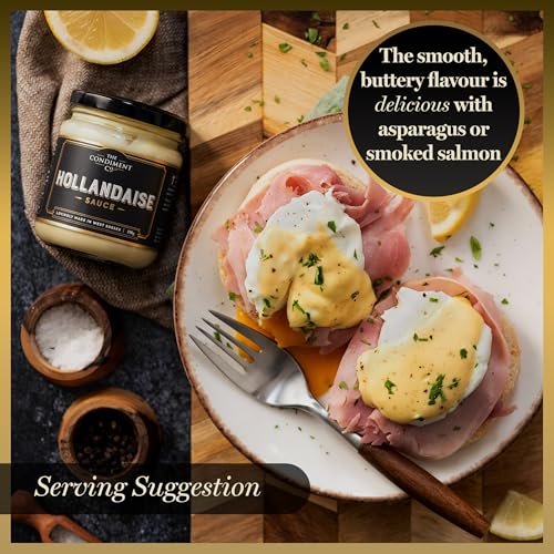 The Real Condiment Co - Hollandaise Sauce 190g, Ready to Eat Vegan & Gluten Free 6
