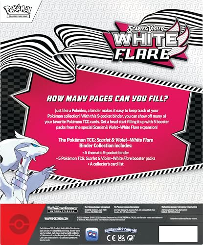 Pokémon TCG: Scarlet & Violet—White Flare Binder Collection with Reshiram Art 2