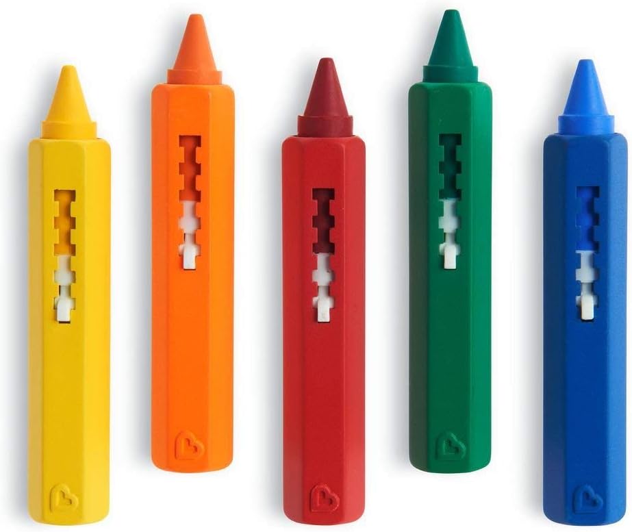 Munchkin Bath Time Toy Crayons - 5-Pack for Creative Bathtime Play 7