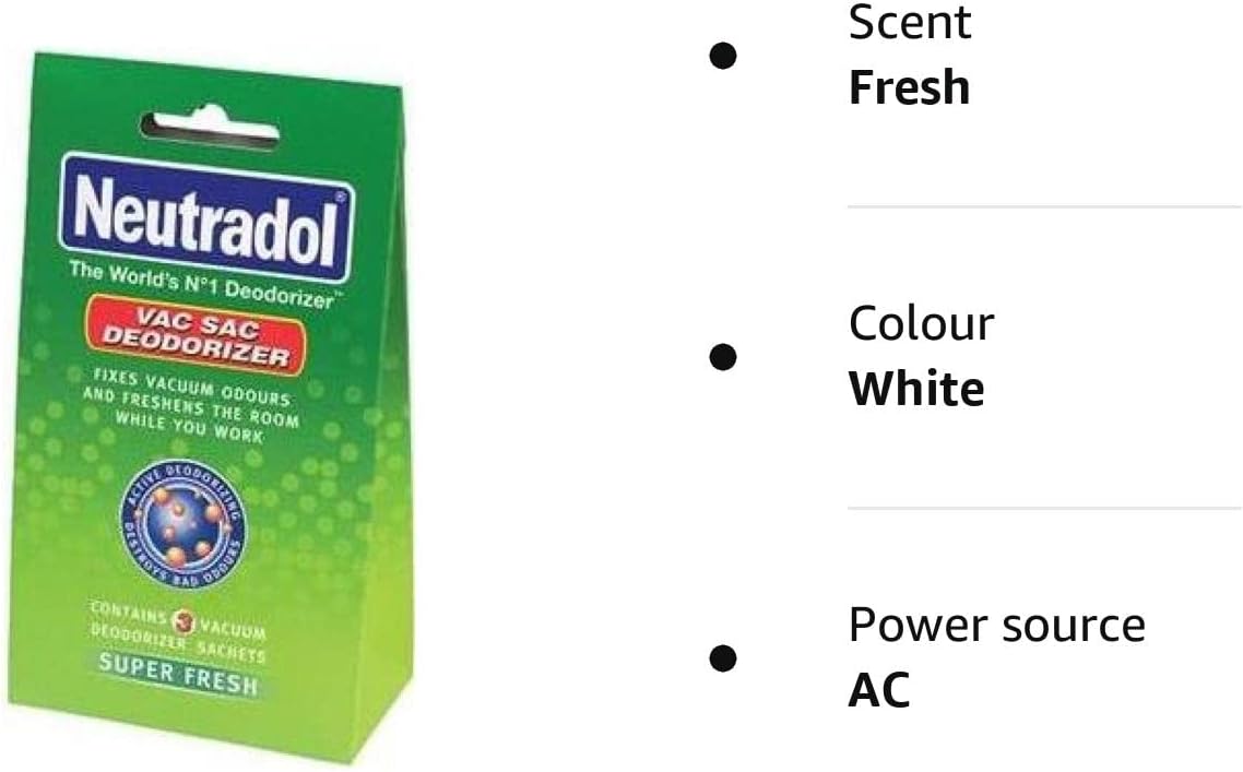 Neutradol Super Fresh Vacuum Deodorizer Satchets (Pack of 6) 2