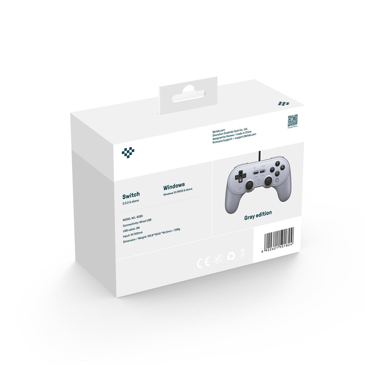 8Bitdo Pro 2 Wired USB Controller - Switch & Windows