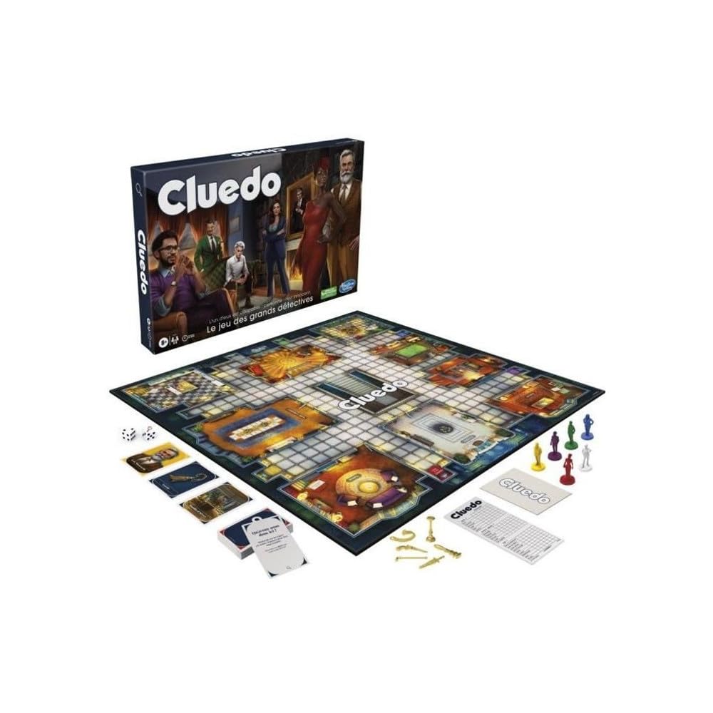 Hasbro Gaming Cluedo Family Board Game for 2-6 Players, Ages 8+