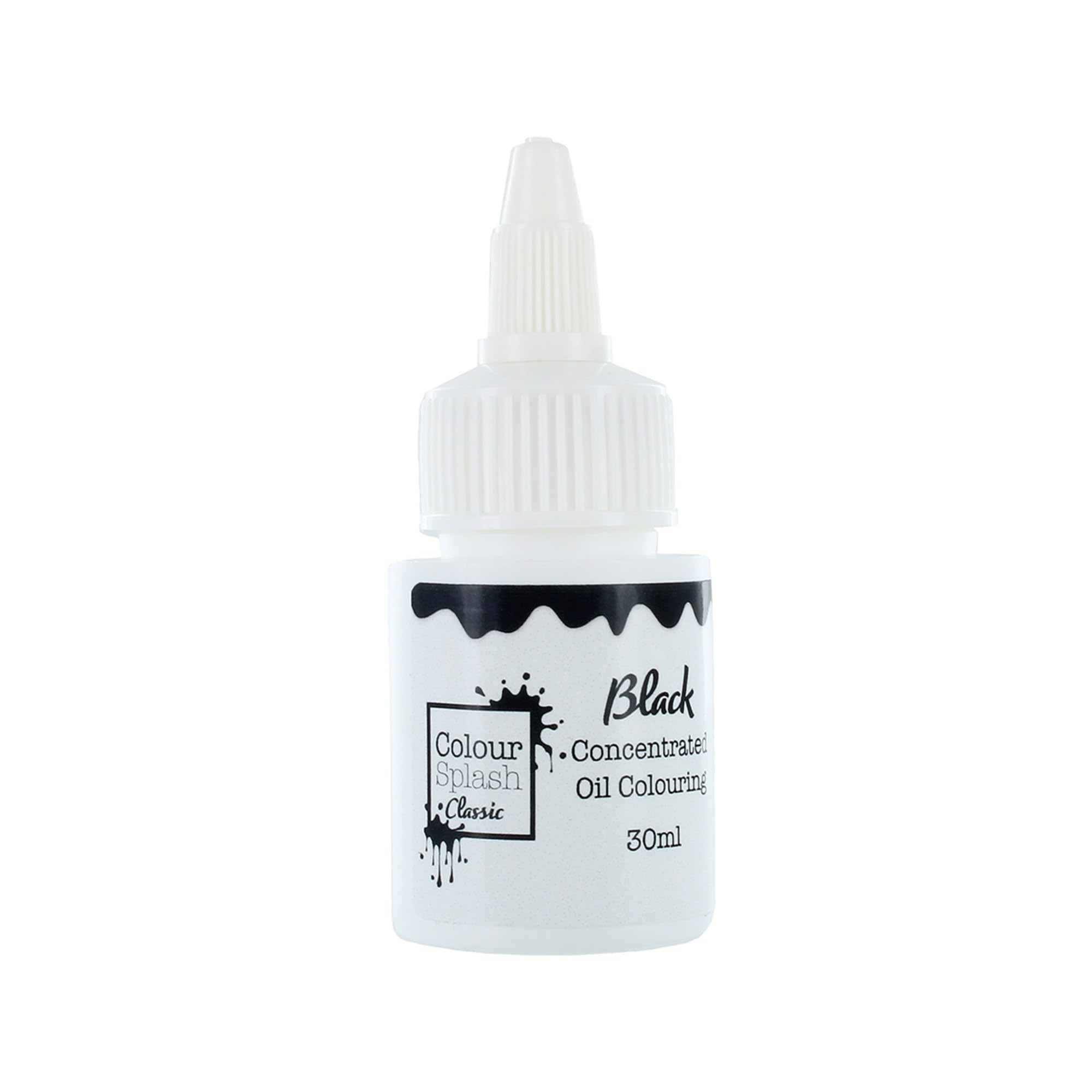 Colour Splash - Oil Based Food Colour Black | Vibrant Edible Colouring for Baking | 30ml