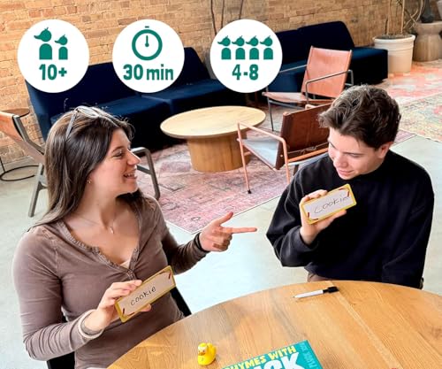 Gray Matters Games Rhymes with Duck Card Game - 4-8 Players, Ages 10+, 30 Min Play Time 4