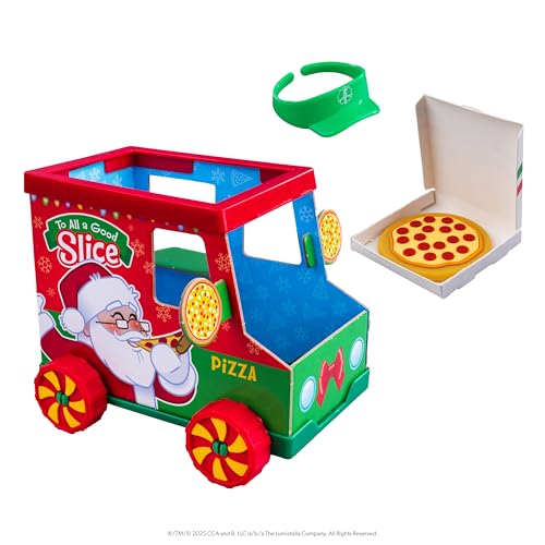 The Elf on the Shelf Polar Props Polar Pizza Truck - Holiday Playset for 3 Years and Up 8