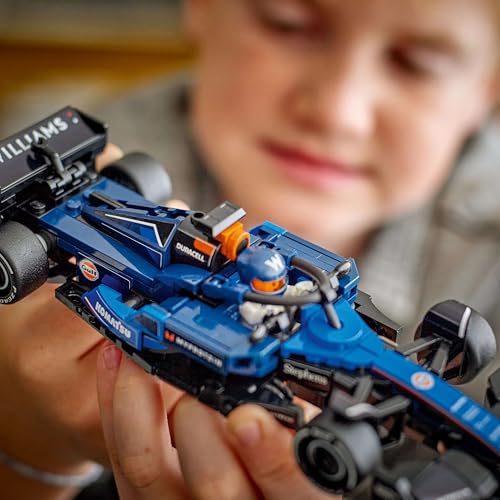 LEGO Speed Champions Williams Racing FW46 F1 Race Car Toy with Driver Minifigure - Building Set for 10+ 10