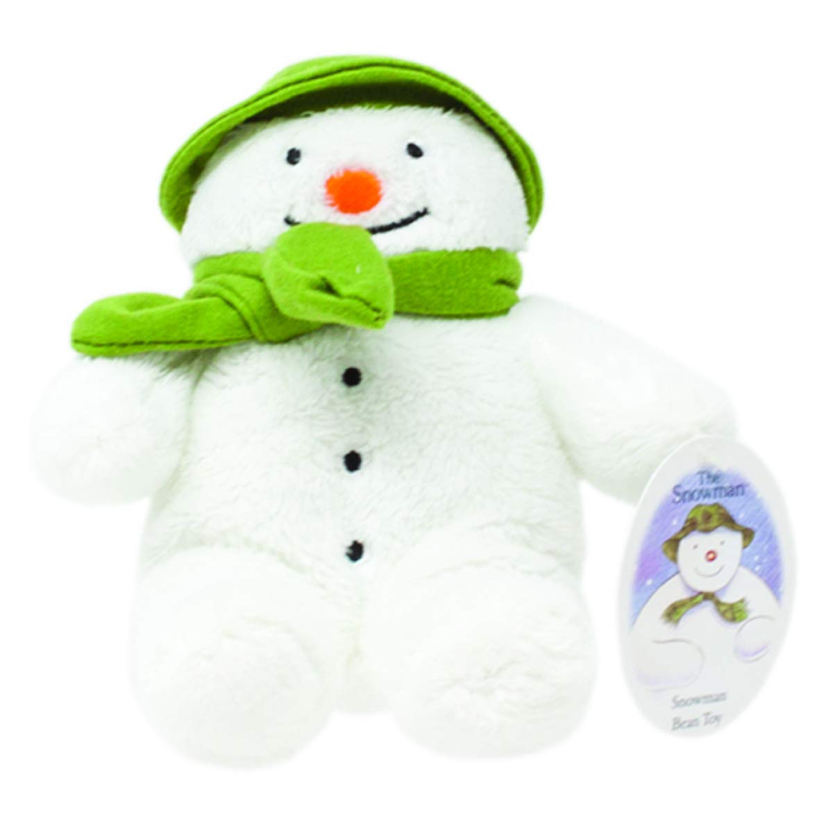 Rainbow Designs Snowman Bean Toy - Ultra Soft | 15cm | Suitable from Birth