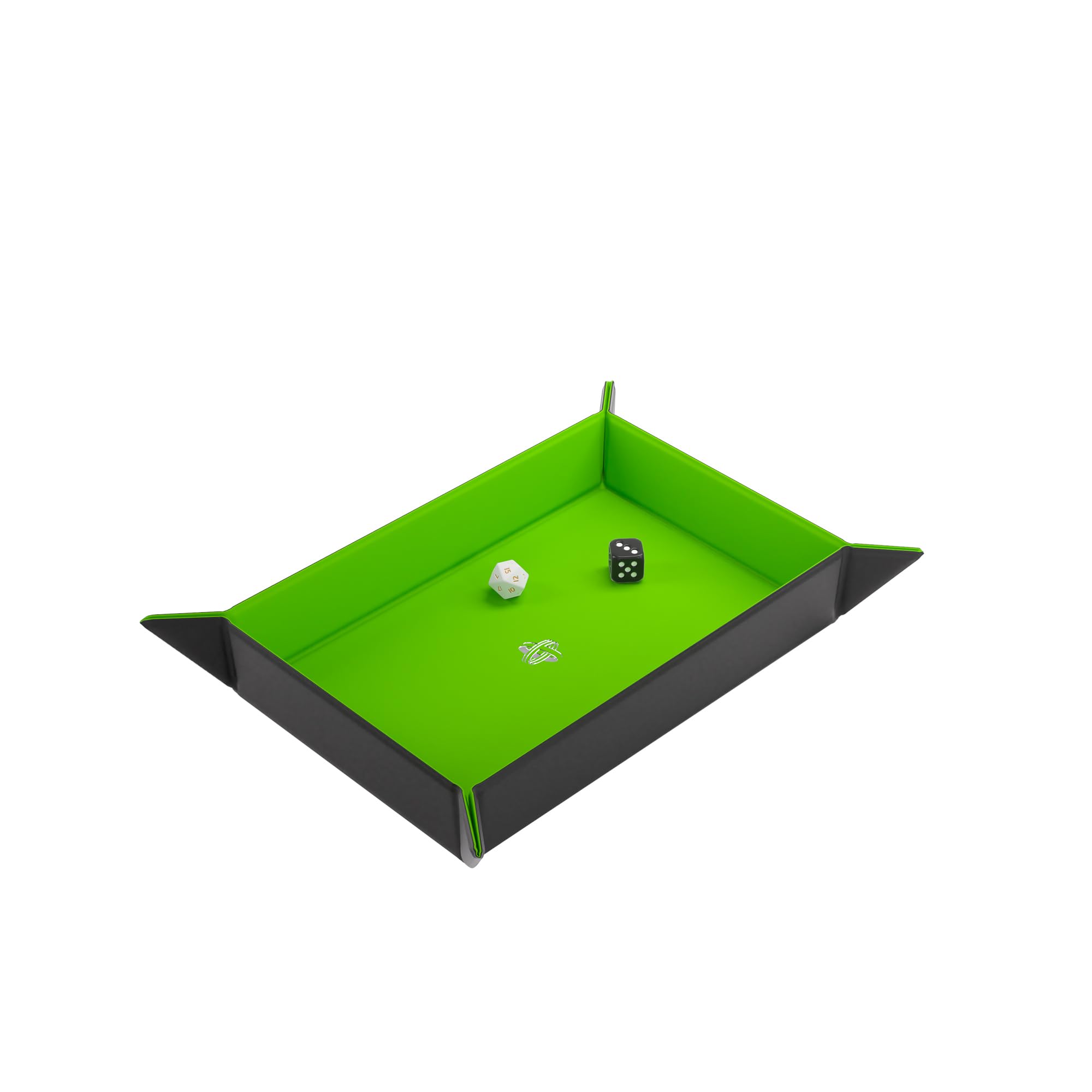 Gamegenic Premium Magnetic Dice Tray - Compact, Reversible Black/Green for Tabletop Games | Model GGS60054ML 3