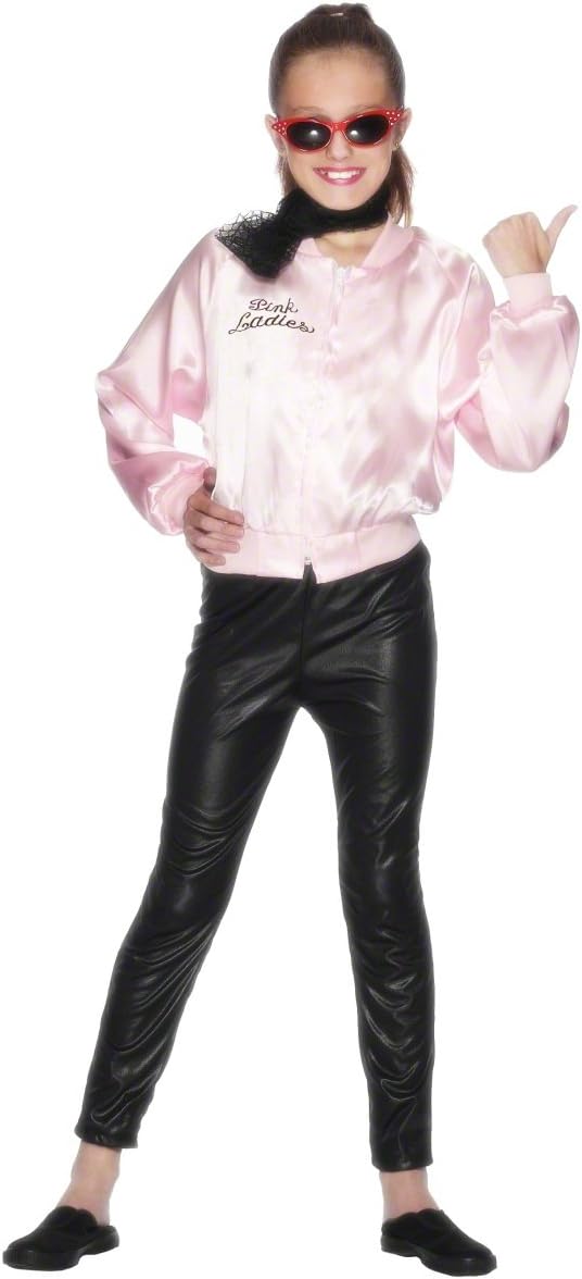 Smiffys Grease Pink Ladies Jacket Costume - Ages 7-9