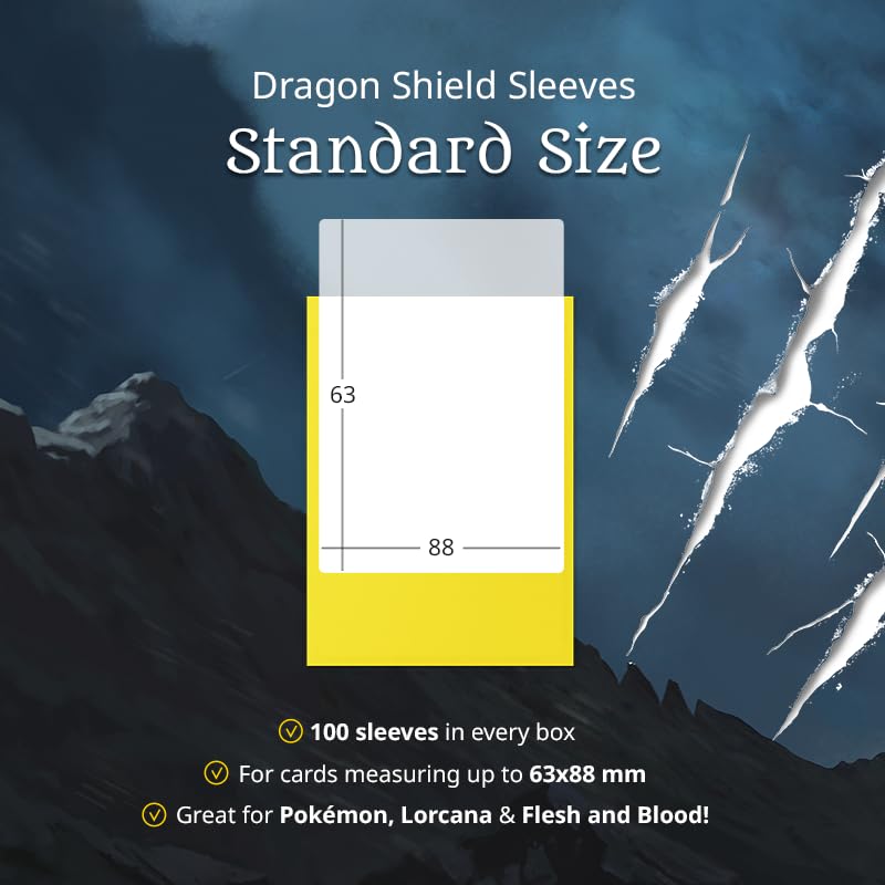 Dragon Shield Arcane Tinmen Dual Justice Matte Sleeves - 100 Count | Small Size | Matte Black 5