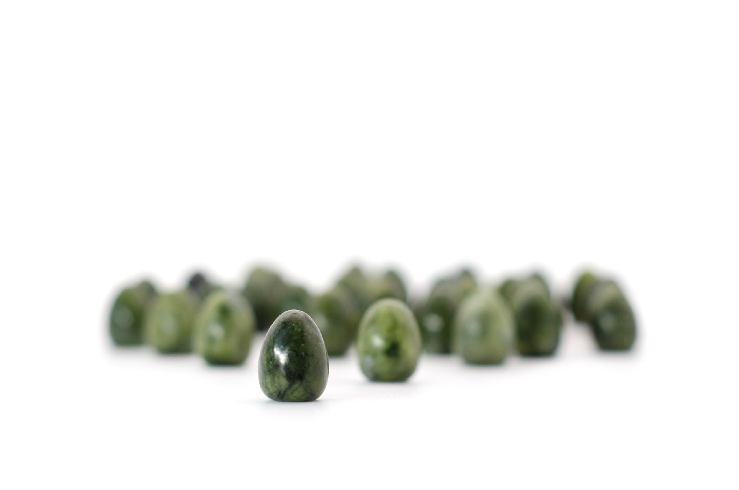 Stonemaier Games Wingspan & Wyrmspan Stone Eggs Accessory - 30 Jade-Look Eggs | Fits Base Game Box 2