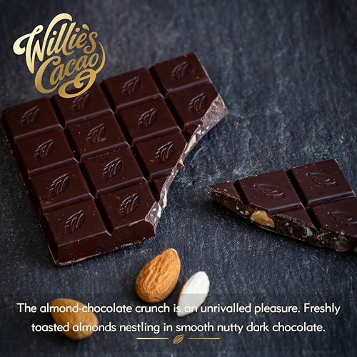 Willie's Cacao - Almendra 70% Dark Chocolate with Roasted Almonds Bar - 50g 7