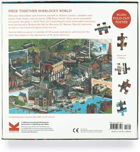 The World of Sherlock Holmes: 1000-Piece Jigsaw Puzzle - Mystery & Literature Puzzle for Adults 3