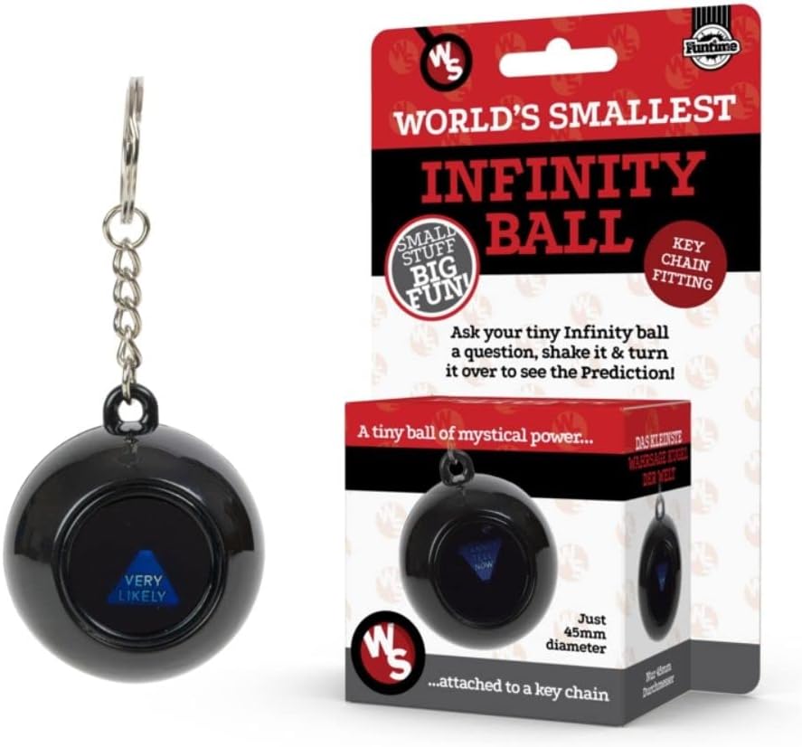 World's Smallest Infinity Ball Miniature - Magic Answer Toy for Kids, Black 2