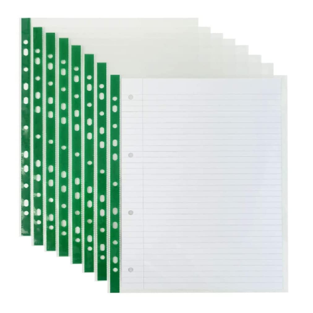 G4GADGET A4 Punched Pockets - 100 Pack, 50 Micron, Clear Polypropylene | 15 Sheet Capacity