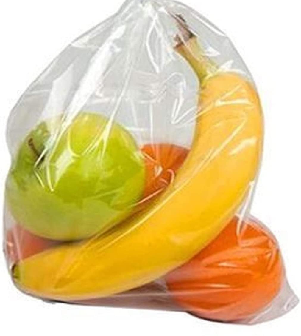 G4GADGET Fridge Freezer Food Bags - 250 Count, 22x22 cm, Clear Plastic | Tie Handles