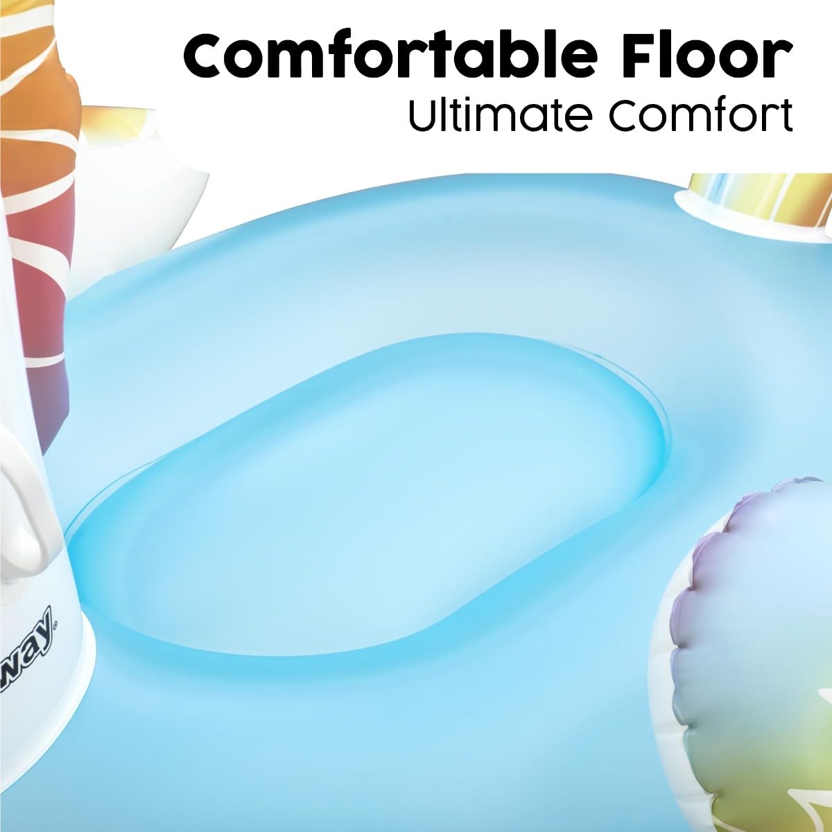 Bestway Inflatable Unicorn Ride-On - Giant Pool Float | Ages 3+ | 1.55 m x 1.19 m 5