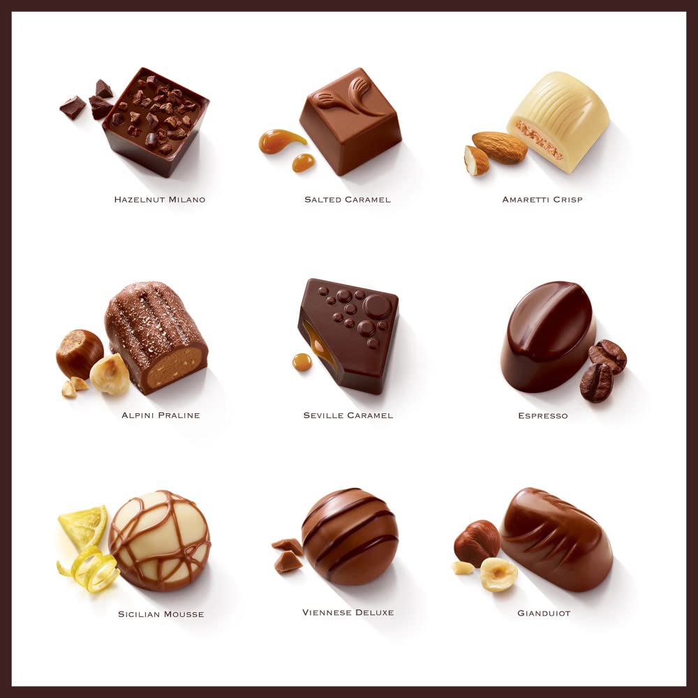 Thorntons Continental Assorted Milk, Dark & White Chocolate Gift Box, 264g 4