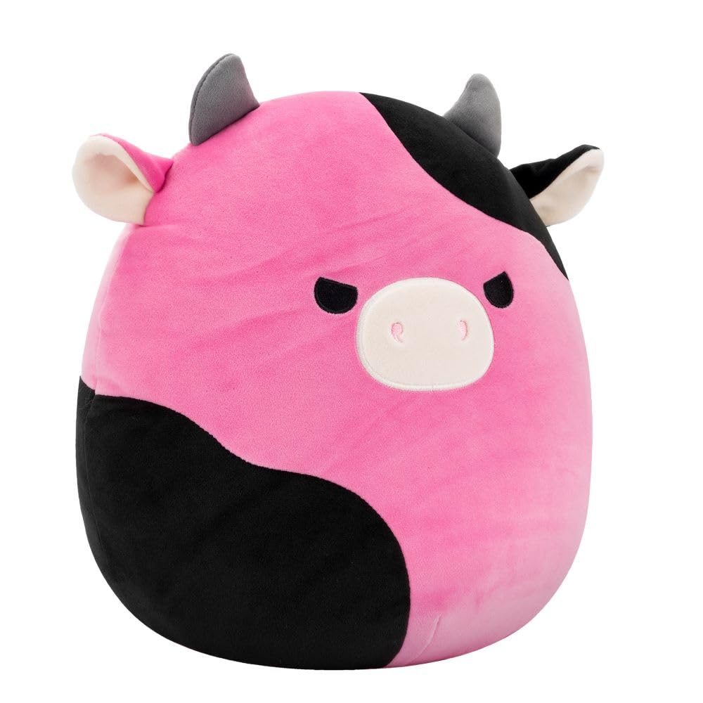 Squishmallows 12-Inch Pollyanna the Black & Pink Cow Plush 6