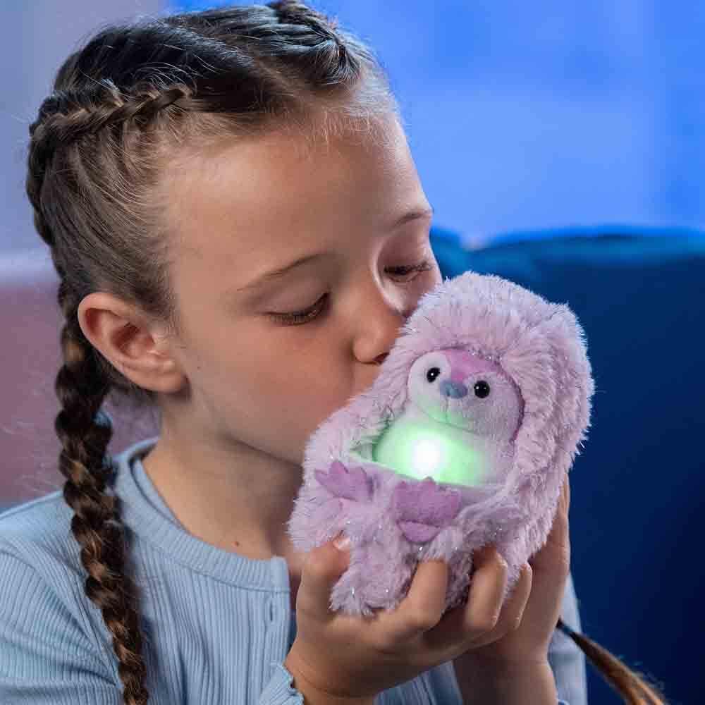 Curlimals Pip Penguin Arctic Glow Interactive Plush Toy - Light-Up & Talking Soft Toy for Kids 7