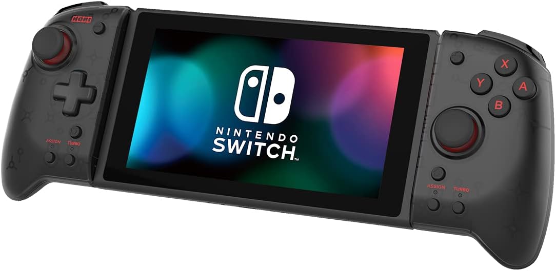HORI Split Pad Pro (Translucent Black) for Nintendo Switch - Officially Licensed Controller for Handheld Mode