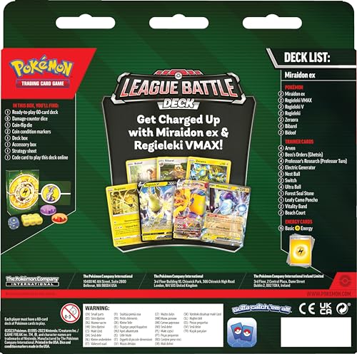 Pokémon TCG: Miraidon ex League Battle Deck | Ready-to-Play 60-Card Deck | Age 6+ 4