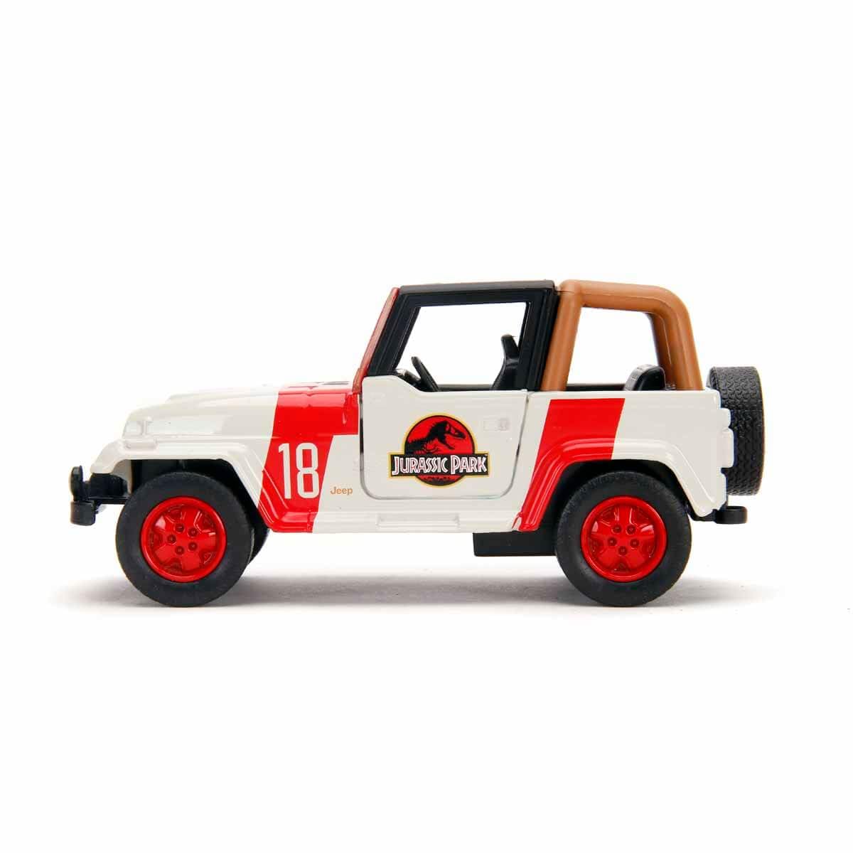 Jada 32129 Jurassic Park 1992 Jeep Wrangler 1:32 Scale Die-Cast Model 3