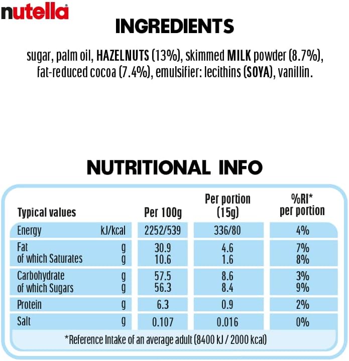 Nutella Hazelnut Chocolate Spread 200g - Breakfast & Snack Topping 4