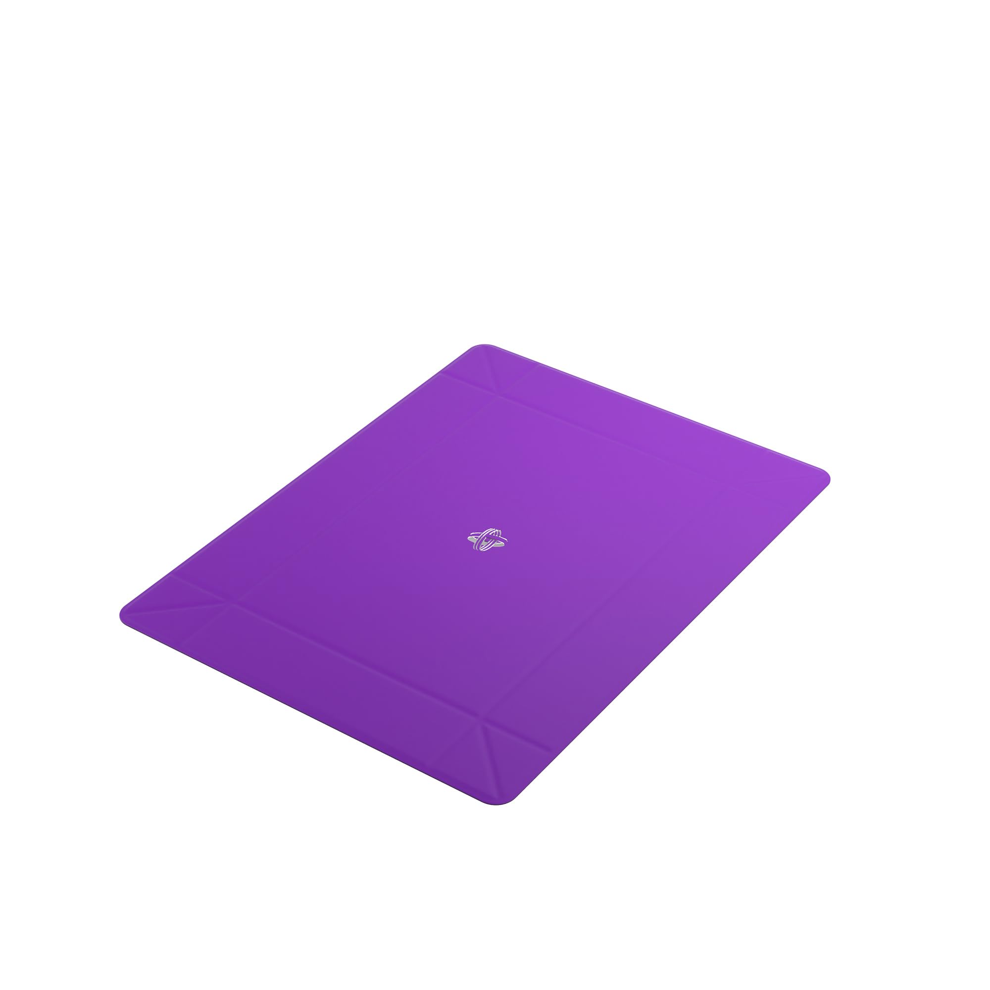Gamegenic Magnetic Dice Tray - Compact Reversible Rectangular Dice Tray for Board Games, Black/Purple
