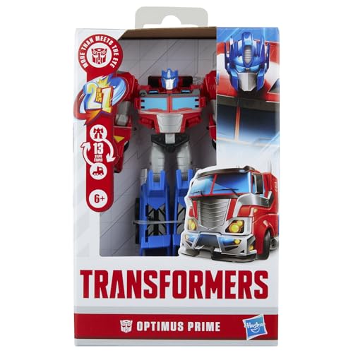 Transformers Optimus Prime Action Figure - 2-in-1 Conversion | 5-Inch Robot | 13 Steps 13