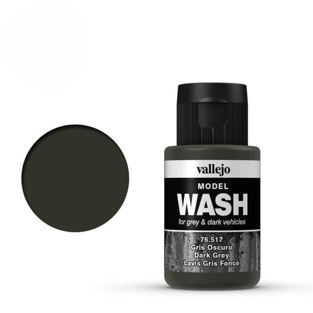 Vallejo Wash FX Acrylic Paint - Grey for Easy Shadow Effects | Waterbased | 35 ml 4