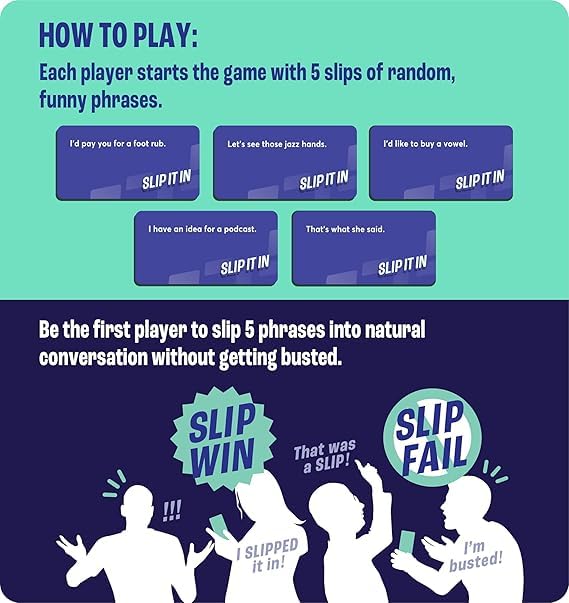 Gray Matters Games Slip It In - Party Card Game for Adults (SLIP2024)