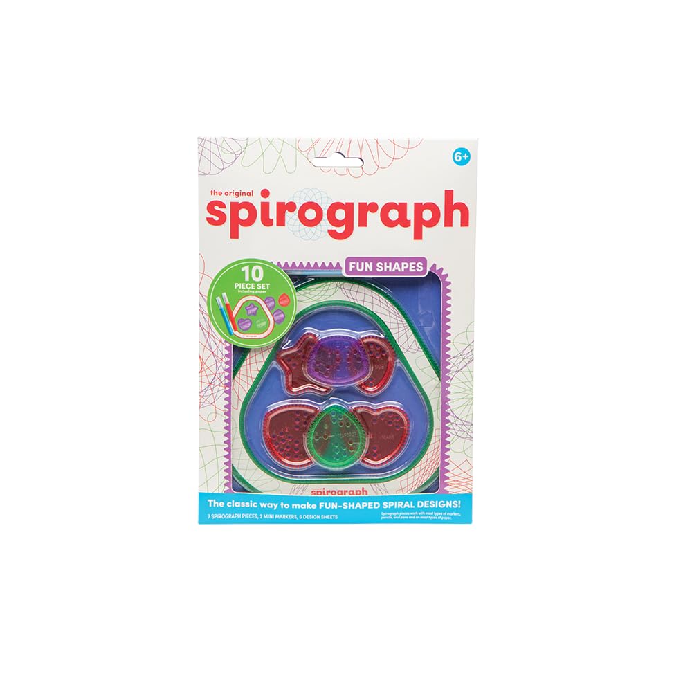 PlayMonster Spirograph Value Envelope - Fun Shapes Papercraft Kit | Multi Color | Ages 6+