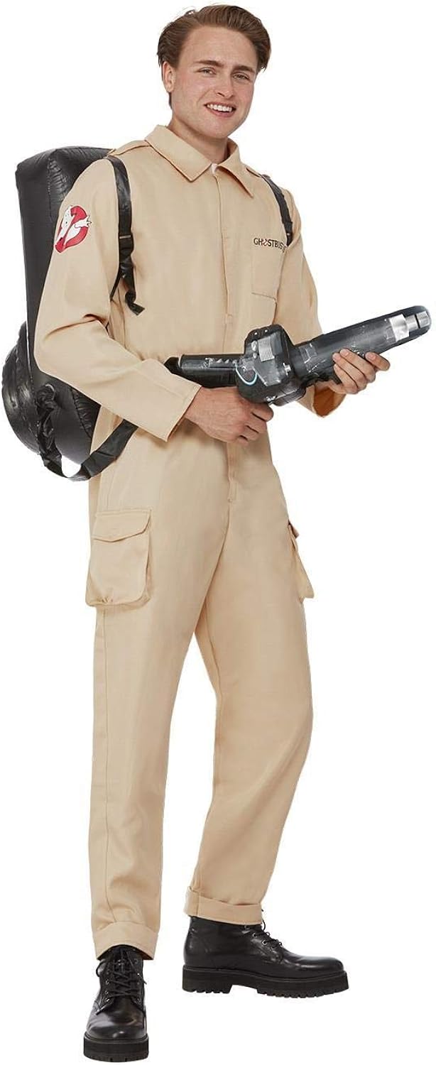 Smiffys Ghostbusters Men's Inflatable Costume Jumpsuit with Backpack 1