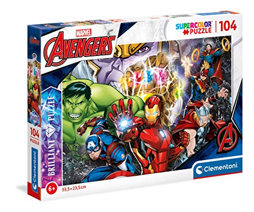 Clementoni Marvel Brilliant Puzzle - 104-Piece Jigsaw for Kids, Ages 6+ 1