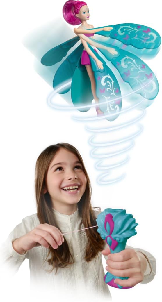 Sky Dancers: Turquoise Twinkle - Pull-String Flying Doll for Kids 5+ 3