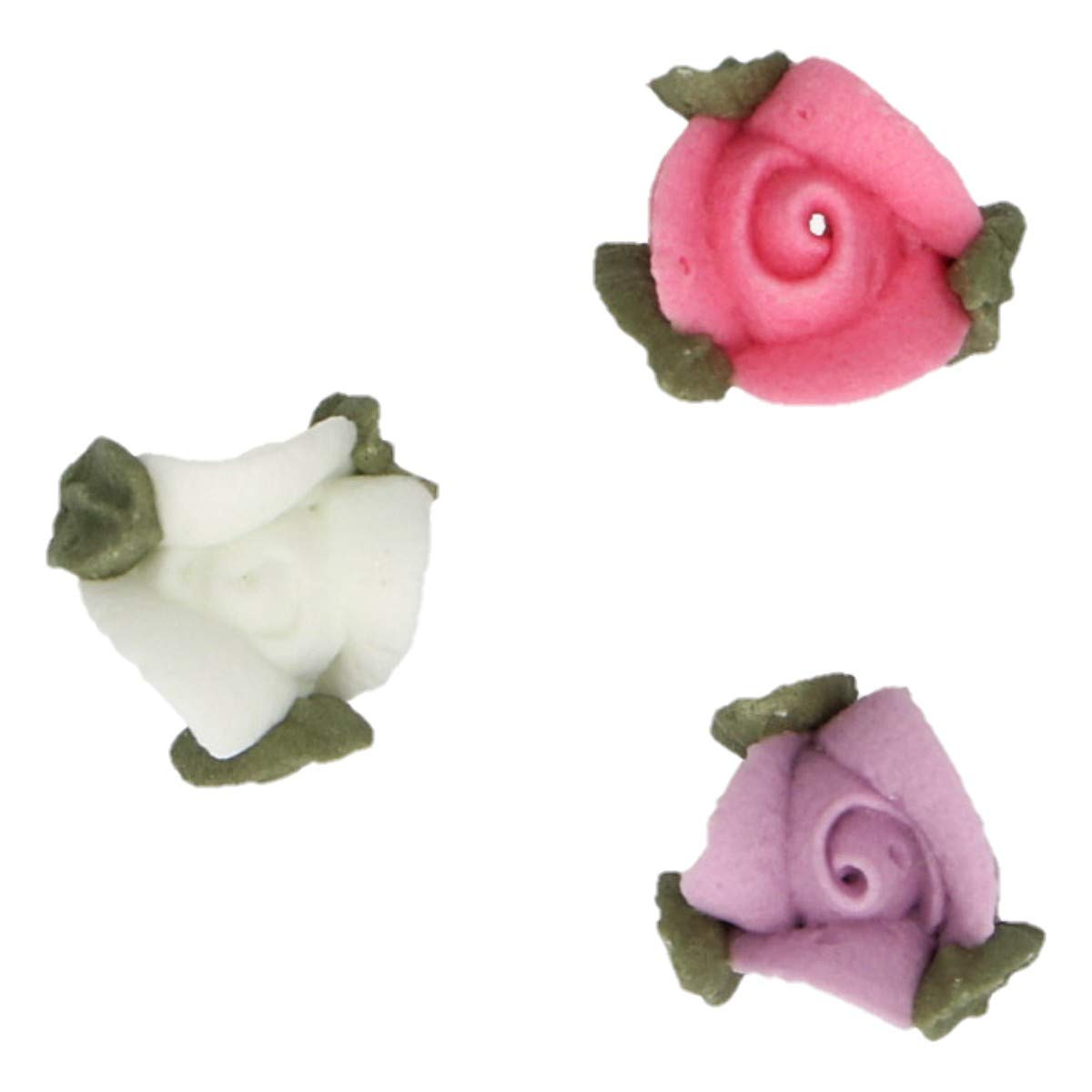 FunCakes - Sugar Decorations Roses with Leaves Ready to Use for Cake Decorating 2