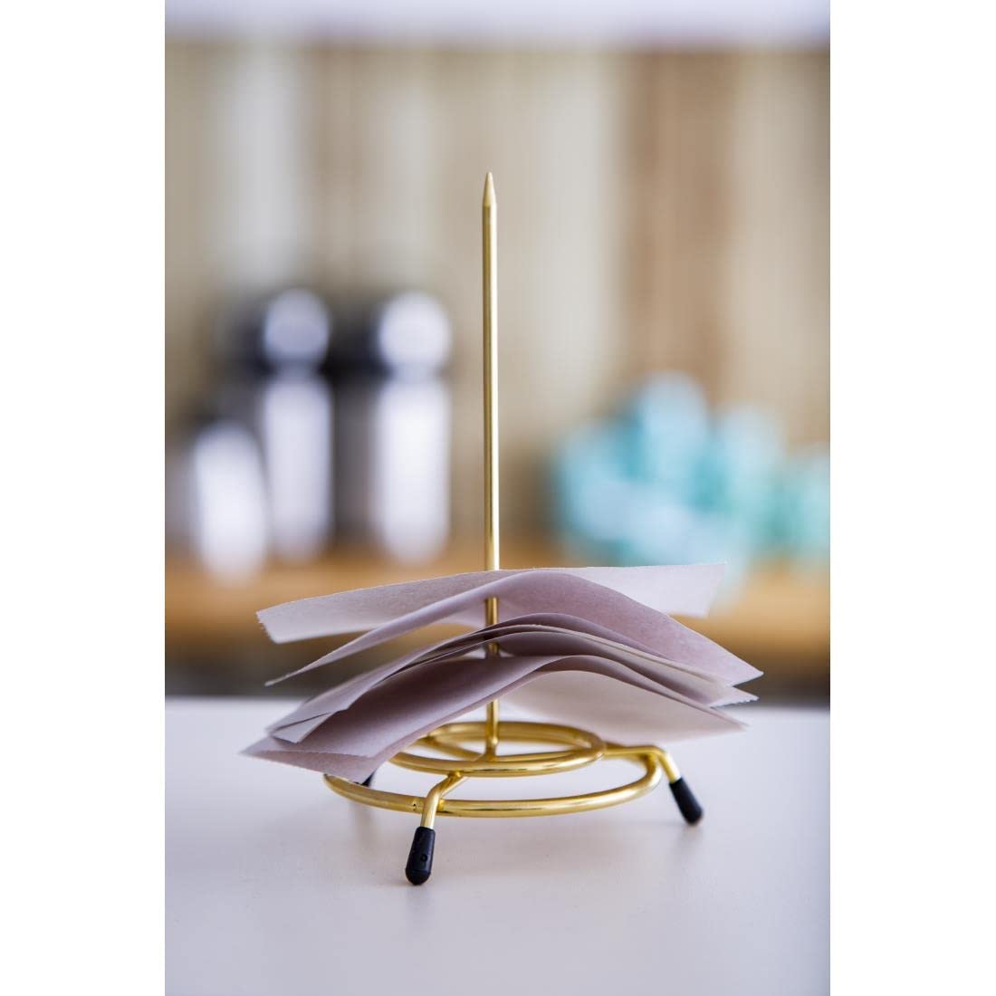Olympia C568 Bill Spike - Durable Stainless Steel Memo Holder | Gold Finish | 150mm Height 2