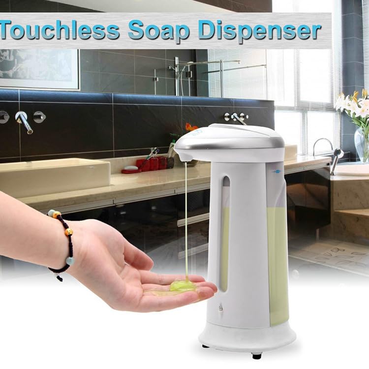 Vivo Technologies Automatic Soap Dispenser SD330 - Touchless Hygiene | Low Battery Consumption | White Plastic