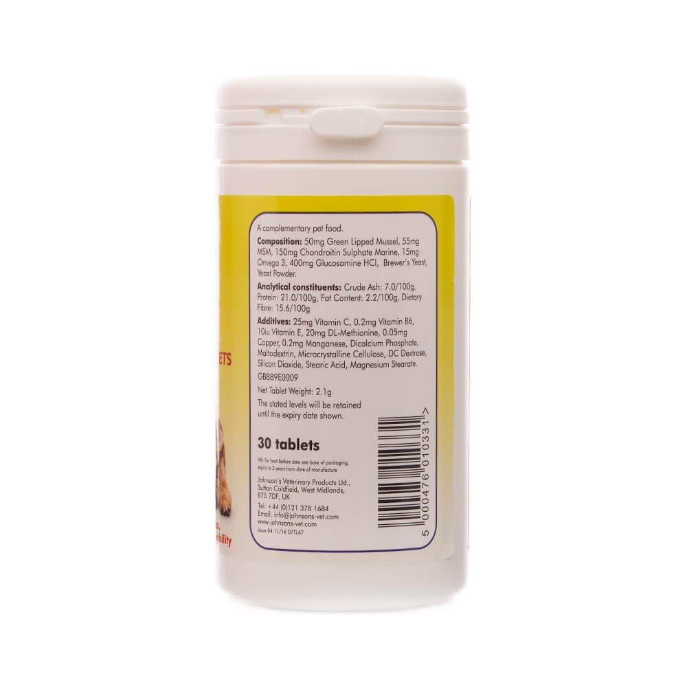 Johnsons Vet 4 Joints Mobility Tablets for Dogs - Extra Strength Joint Support | 30 Count 3