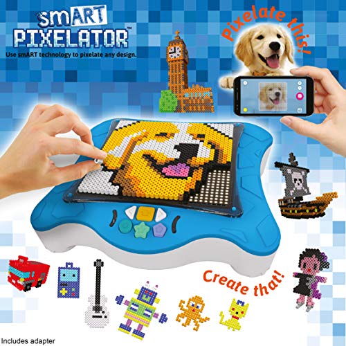 smART Pixelator SPX596 - Creative Pixel Art Maker with 1,300 Beads & SD Card