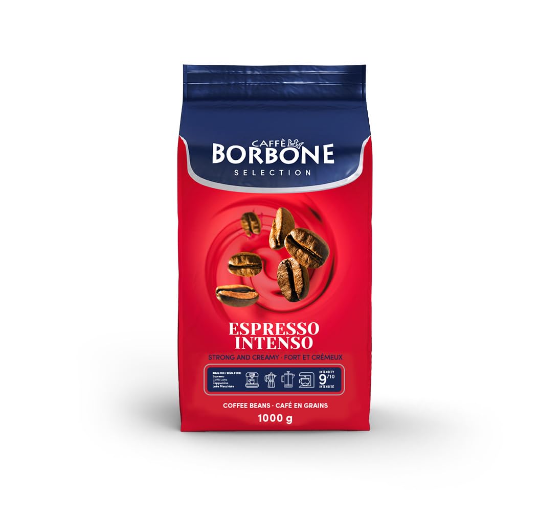 Caffè Borbone Espresso Intenso Whole Coffee Beans - 1kg | Robusta Blend | Dark Chocolate Notes 1