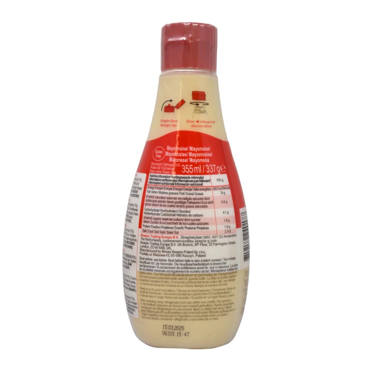 Kewpie - Mayonnaise 355ml | Authentic Japanese Mayo | Rich Umami Flavor 2