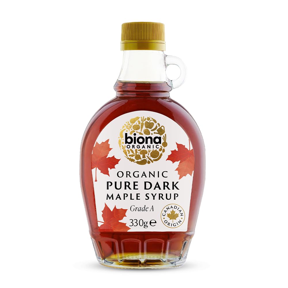 Biona Organic Maple Syrup 330g - Dark Grade A Pure Canadian Syrup 1