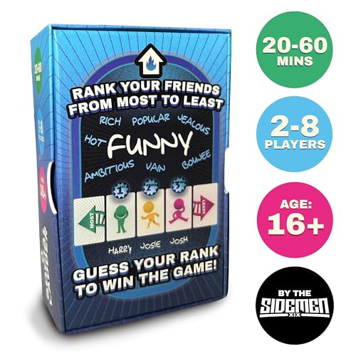 Sidemen SOCIAL LADDER Card Game | Fun Rating Party Game for Friends 6